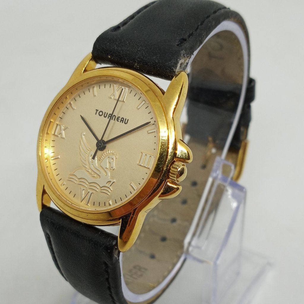 Tourneau Womens 30mm Gold Tone Pegasus Icon Limited Edition Watch